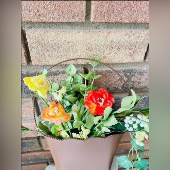 *Mixed Tea Rose Bush Faux Floral - Picture 8 of 10